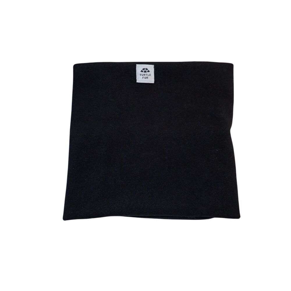 Turtle Fur Neck Warmer Gaiter Black Fleece 100% Recycled Polyester Gaiter Warm